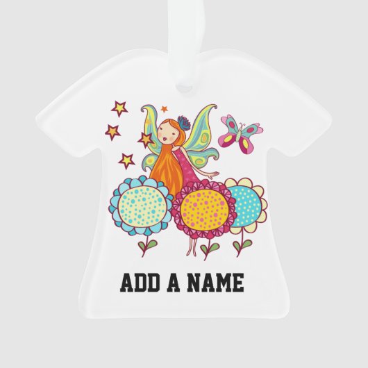 De Fee van de tuin met Bloemen Ornament (voorkant)