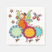 De Fee van de tuin met Bloemen Servet (Voorkant)