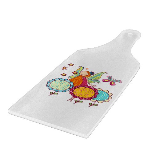 De Fee van de tuin met Bloemen Snijplank (Hoek)