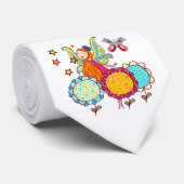 De Fee van de tuin met Bloemen Stropdas (Opgerold)