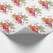 De Fee van de tuin op Paddestoel Cadeaupapier (Hoek)