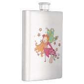 De Fee van de tuin op Paddestoel Heupfles (Rechts)