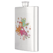 De Fee van de tuin op Paddestoel Heupfles (Links)