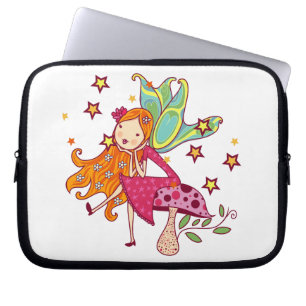 De Fee van de tuin op Paddestoel Laptop Sleeve