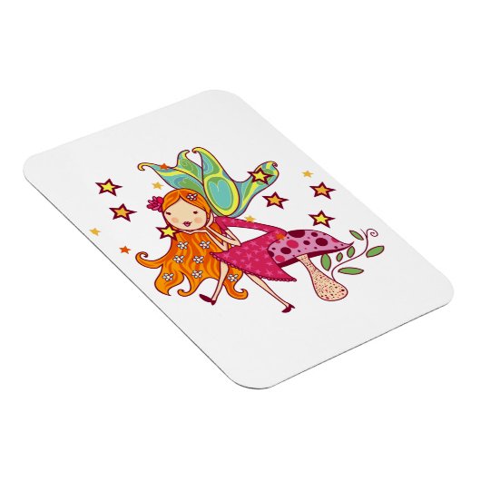 De Fee van de tuin op Paddestoel Magneet (Rechterzijde)