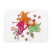 De Fee van de tuin op Paddestoel Magneet (Horizontaal)