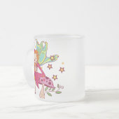 De Fee van de tuin op Paddestoel Matglas Koffiemok (Voorkant links)