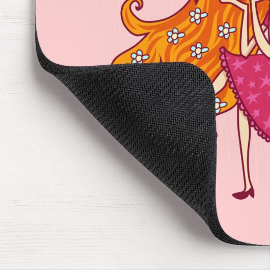 De Fee van de tuin op Paddestoel Muismat (Hoek)