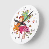 De Fee van de tuin op Paddestoel Ronde Klok (Hoek)