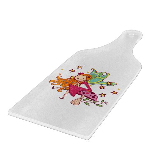 De Fee van de tuin op Paddestoel Snijplank (Hoek)