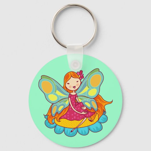 De Fee van de tuin Sleutelhanger (Voorkant)