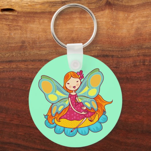 De Fee van de tuin Sleutelhanger (Voorkant)