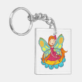 De Fee van de tuin Sleutelhanger (Voorkant Links)