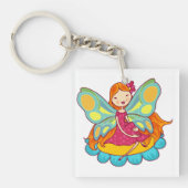 De Fee van de tuin Sleutelhanger (Voorkant)