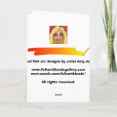 De Fee van de verpleegster - wenskaart Kaart (Achterkant)