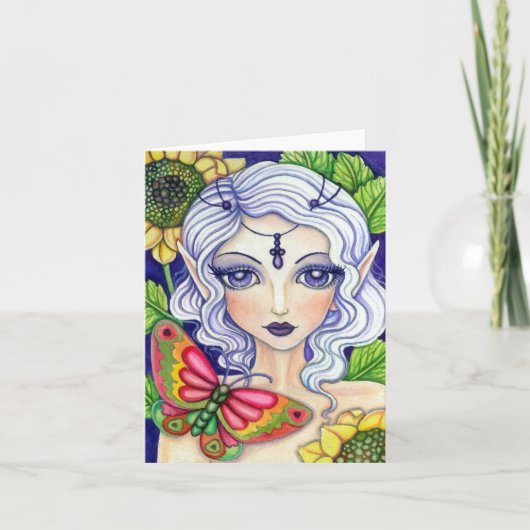 De Fee van de vlinder * haar het verbergen *   Kaart (Voorkant)