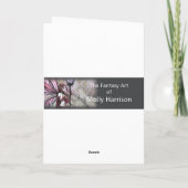 De Fee van de vrijheid en het Wenskaart van de Kaart (Achterkant)