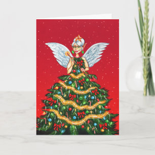 De Fee van Kerstmis Feestdagen Kaart