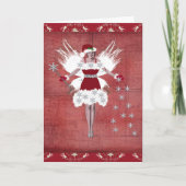 De Fee van Kerstmis Feestdagen Kaart (Voorkant)