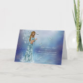 De Fee van maart Birthstone Kaart (Voorkant)