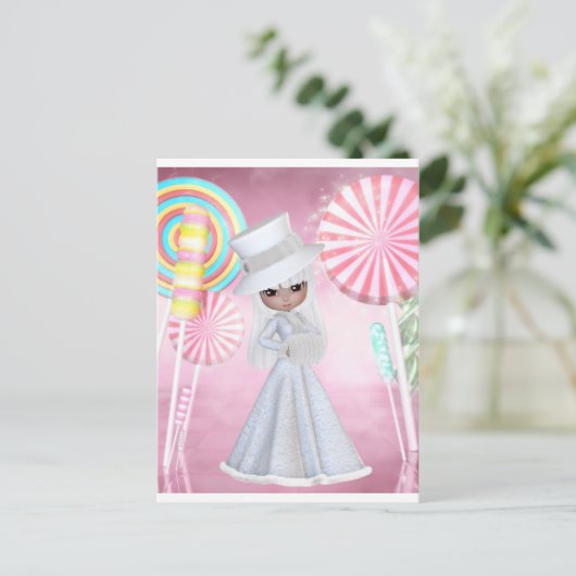 De Fee van Sugarplum Briefkaart (Staand voorkant)