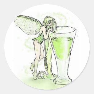 De Fee van Verte van de Prijs van La van de alsem Ronde Sticker