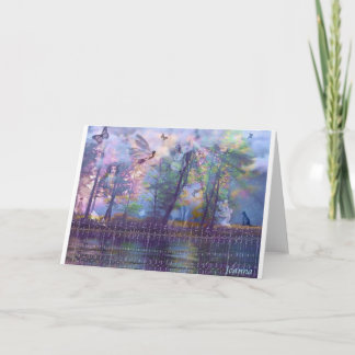 De Feeën Notecards van de tuin Kaart