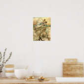 De feeën van Arthur Rackham in vlucht Poster (Keuken)