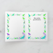 De Feeën van Manga, het meisje van de Gingang Feestdagen Kaart (Binnen)