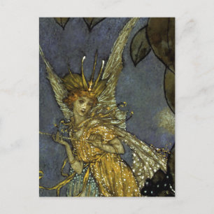“De feeënkoningin” door Edmund Dulac Briefkaart