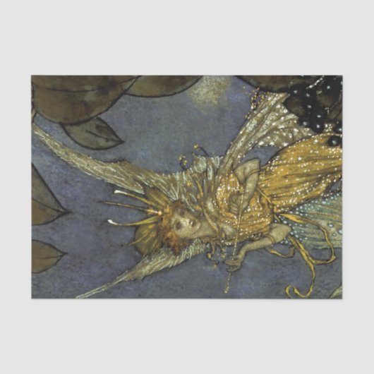 “De feeënkoningin” door Edmund Dulac Tissuepapier (Voorkant)
