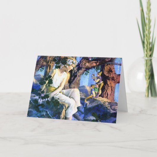 De Feeënprinses en de Dwergen van Maxfield Parrish Kaart (Voorkant)