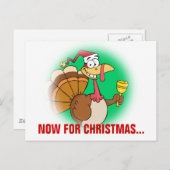 De feestdag doorlopen tot Kerstmis Feestdagenkaart (Voorkant / Achterkant)