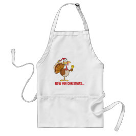 De feestdag doorlopen tot Kerstmis Standaard Schort