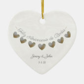 de feestdag in de bodas keramisch ornament (Voorkant)