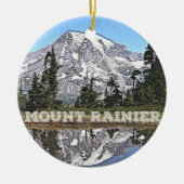 De feestdag in de staatscampagne Rainier Washingto Keramisch Ornament (Voorkant)