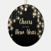 De feestdag in het nieuwjaar keramisch ornament (Links)