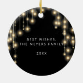 De feestdag in het nieuwjaar keramisch ornament (Achterkant)