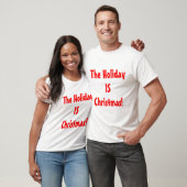 De feestdag is Kerstmis. T-shirt (Unisex)