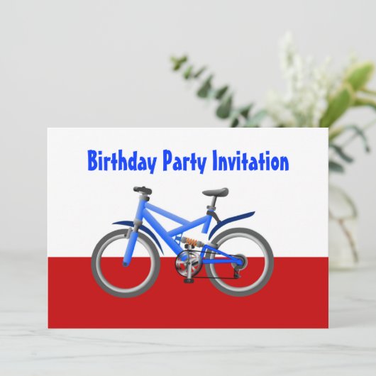 De feestdag met fiets kaart (Staand voorkant)