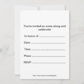 De feestdag met fiets kaart (Achterkant)