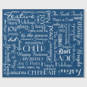 De feestdag personaliseren! Kleur wijzigen Cadeaupapier (Vlak)