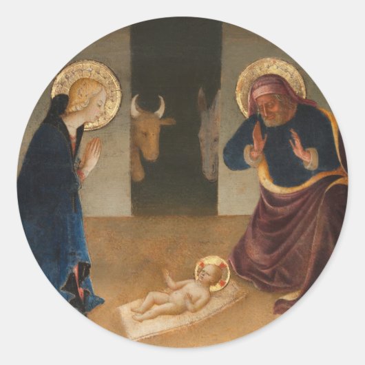 De feestdag ronde sticker (Voorkant)