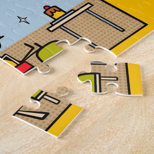 De feestdag van 1 september legpuzzel (Zijkant)