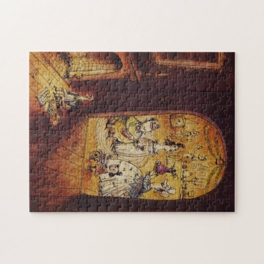 De feestdag van de Dickensiaanse partij puzzel Legpuzzel (Horizontaal)