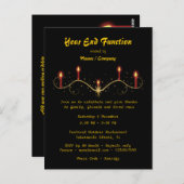 De feestdag van de kaarsen "het einde van het jaar briefkaart (Voorkant / Achterkant)