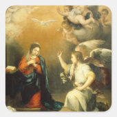 De feestdag vierkante sticker (Voorkant)