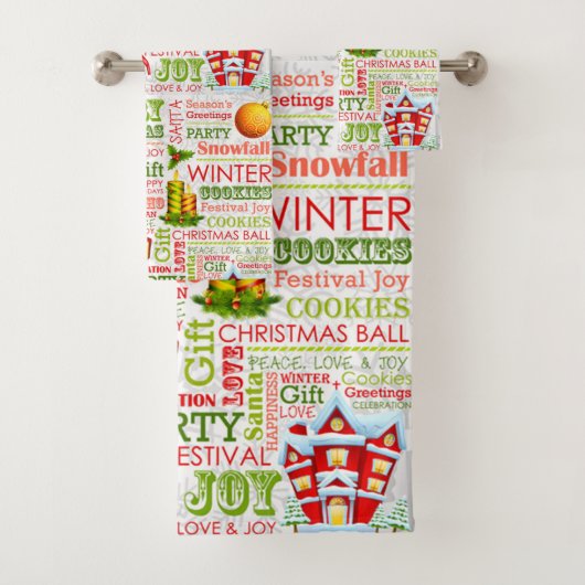 De feestdagen bad handdoek (Insitu)