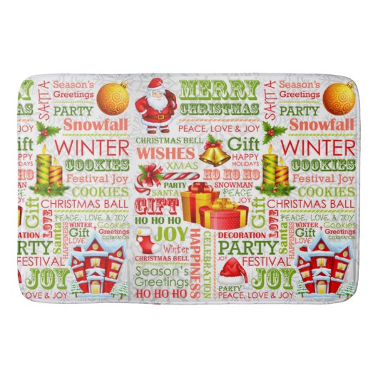 De feestdagen badmat (Voorkant)