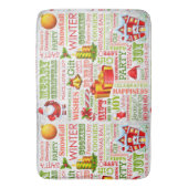 De feestdagen badmat (Voorkant Verticaal)